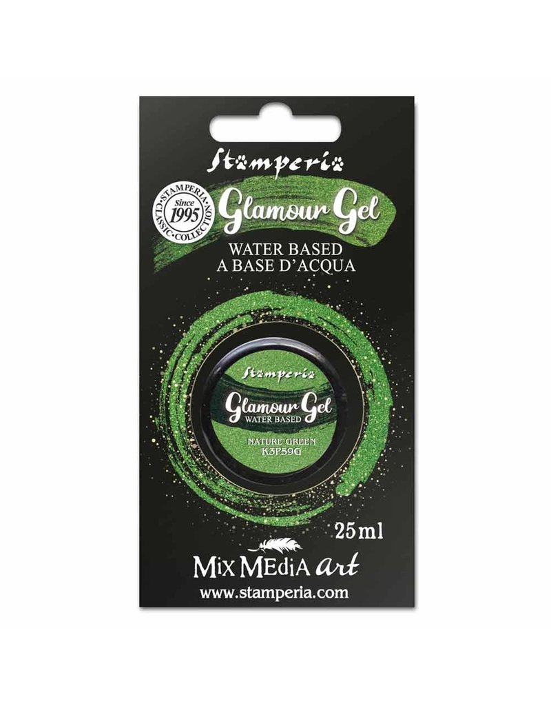 Stamperia Glamour Gel 20 ml. Nature green