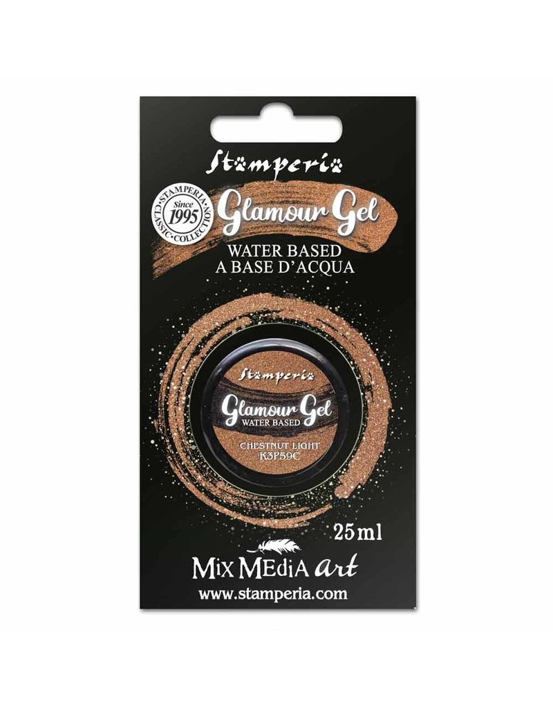 Stamperia Glamour Gel 20 ml. Chestnut light