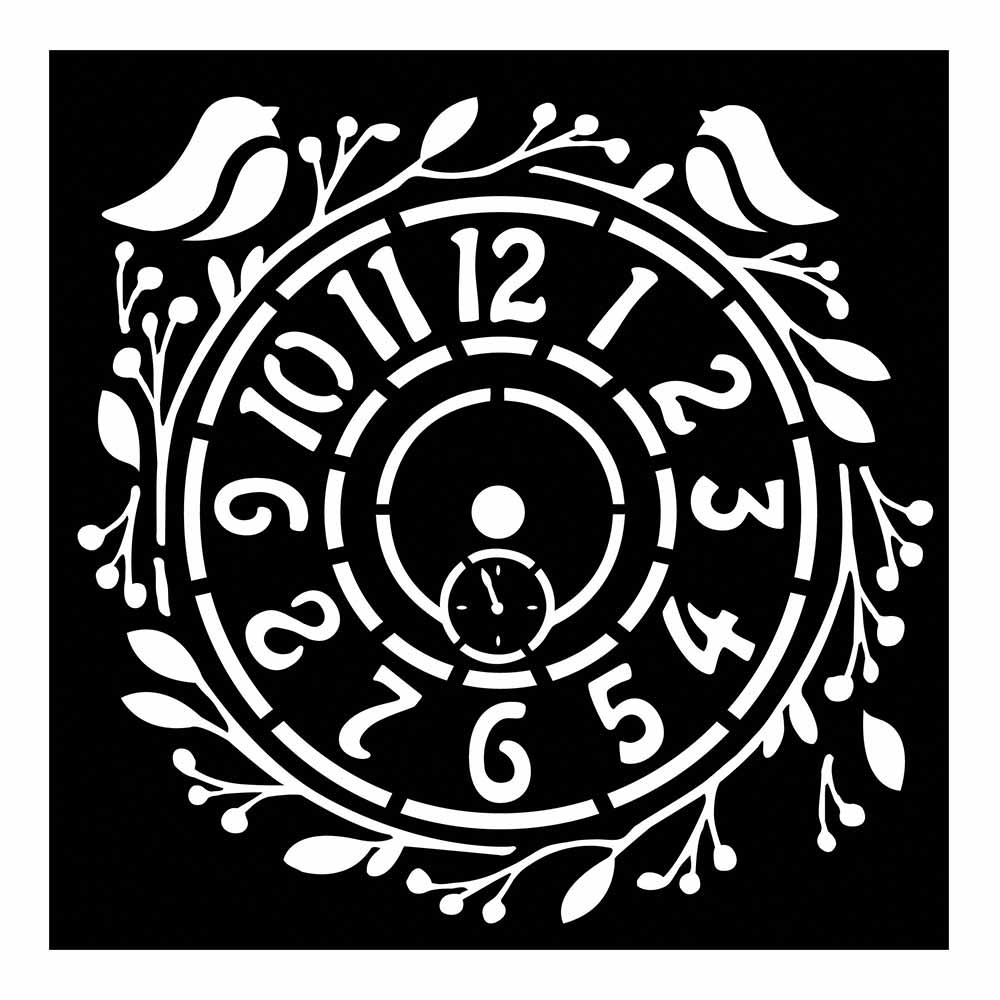 Stamperia Thick Stencil cm. 18x18 Wallpaper Fantasy