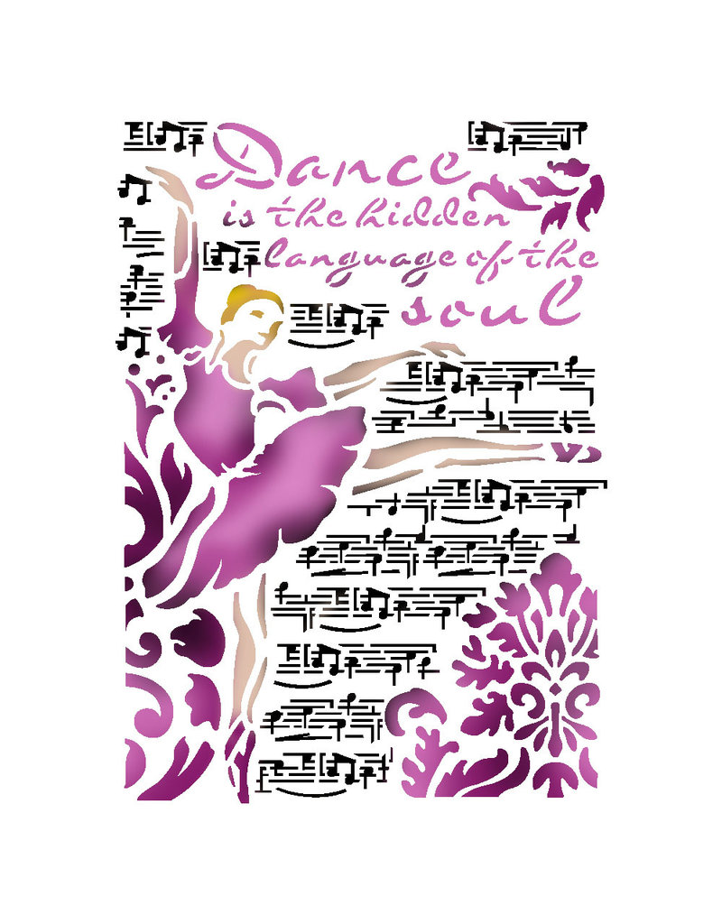 Stamperia Stencil G cm. 21x29,7 Dance