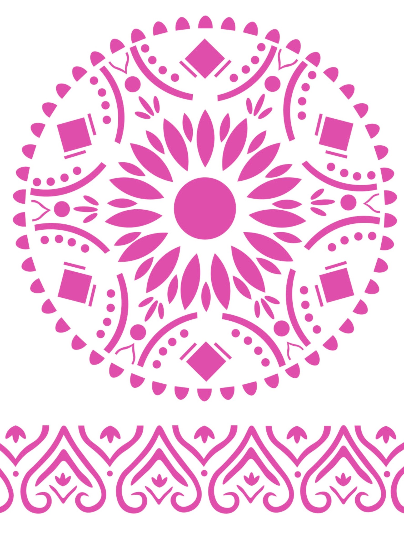 Stamperia Stencil D cm. 20x15 Mandala