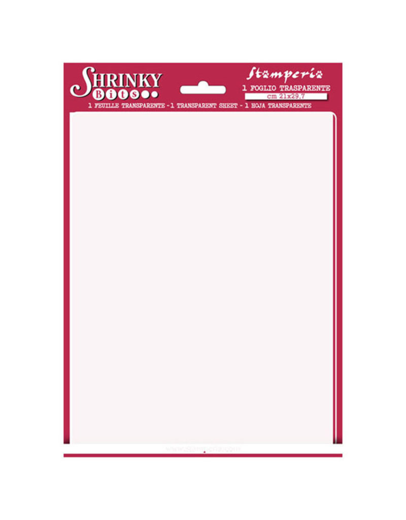 Stamperia Shrinky Bits size A4 – white