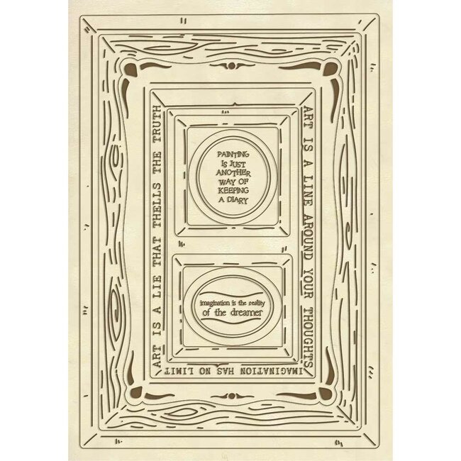 Stamperia Wooden shape A5 Frames
