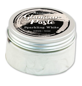 Stamperia Glamour Paste 100 ml. - Sparkling white