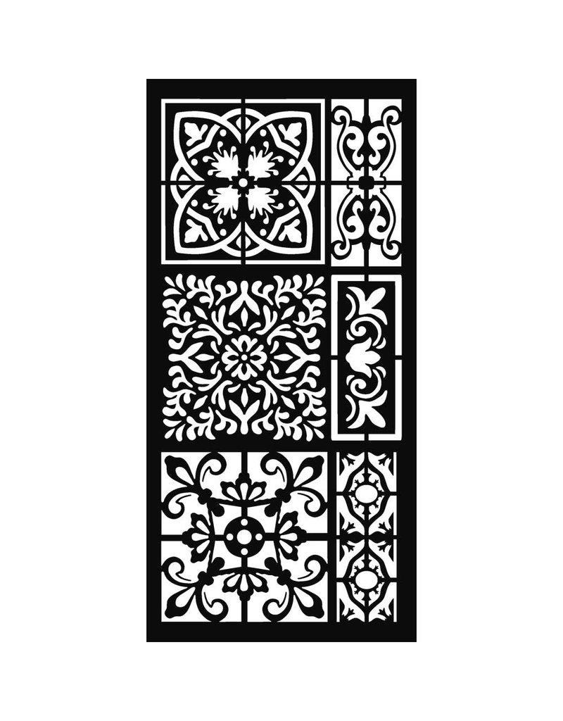 Stamperia Thick stencil 12x25 cm – Tiles