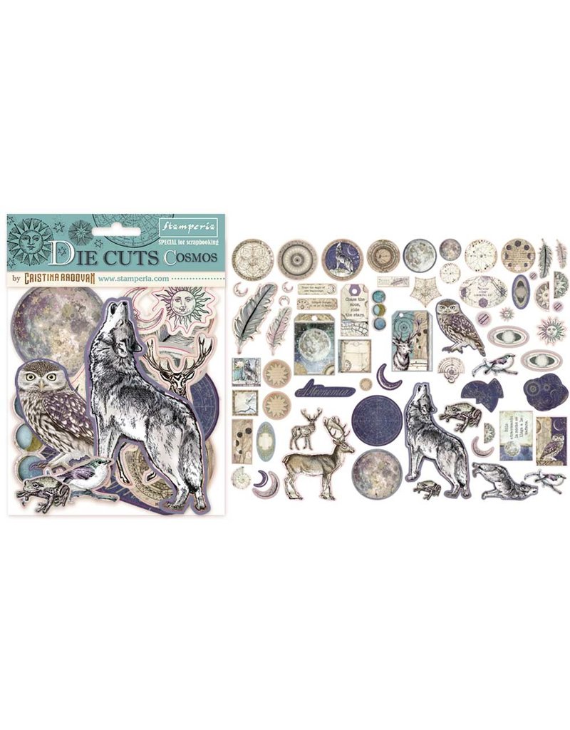 Stamperia Die cuts assorted – Cosmos