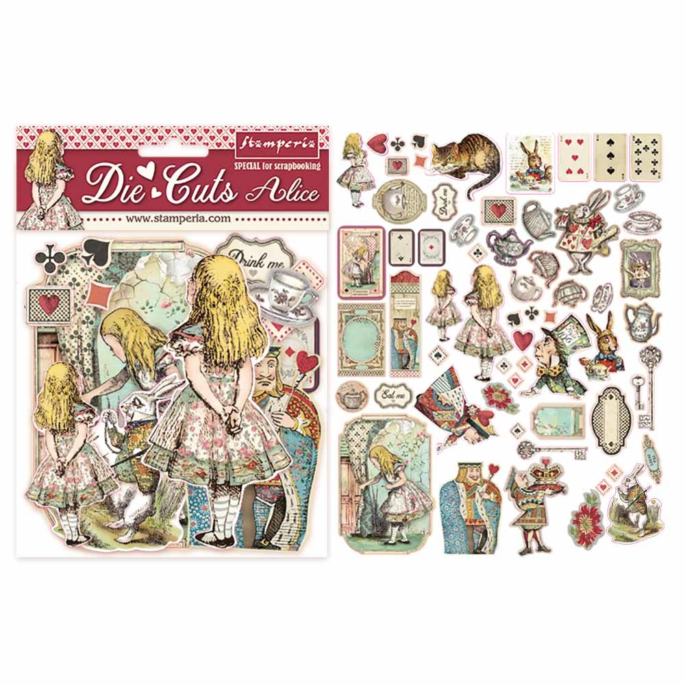 Stamperia Die cuts assorted – Alice