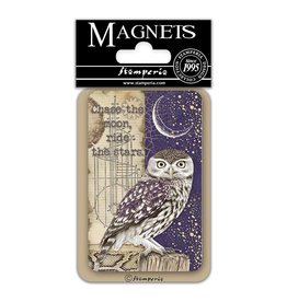 Stamperia Magnet cm. 8x5,5 - Cosmos owl
