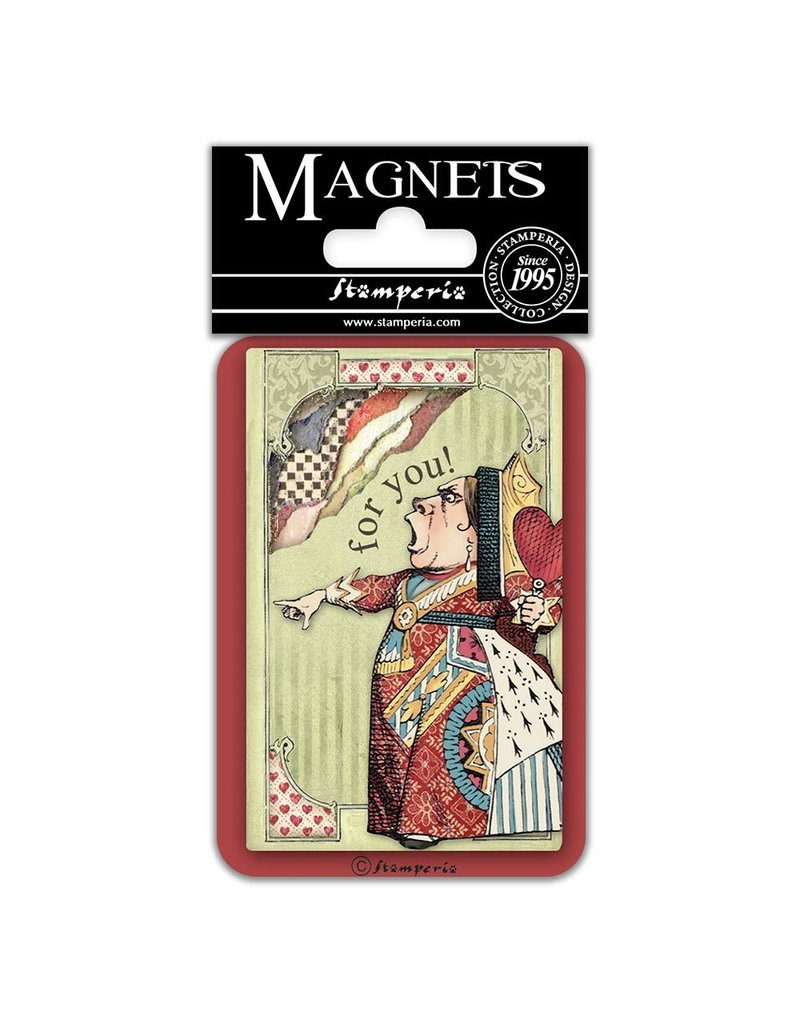 Stamperia Magnet cm. 8x5,5 - King of hearts