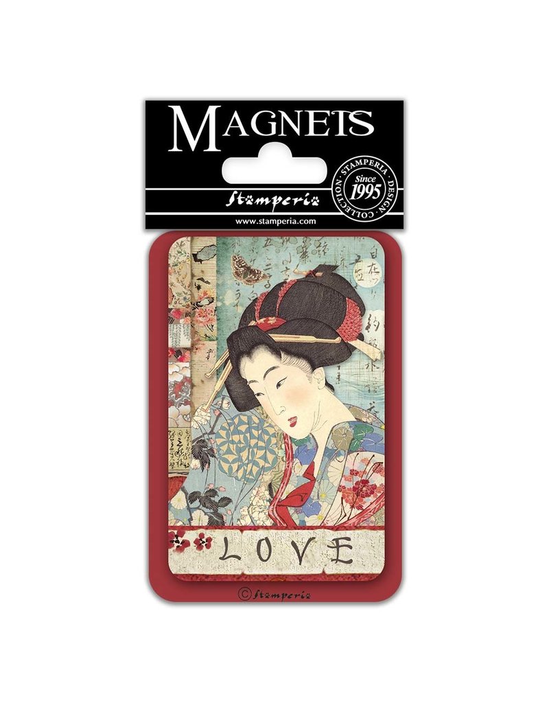 Stamperia Magnet cm. 8x5,5 – Geisha