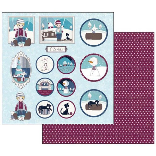 Stamperia Double Face Scrap Paper - Thomas frames