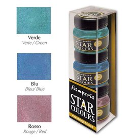 Stamperia Star Color 30ml 3 colours package: Green-Blue-Red