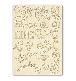 Stamperia Wooden frames A5 size - Love & Life