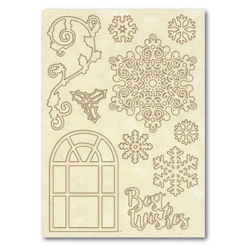 Stamperia Wooden frames A5 size - Best wishes