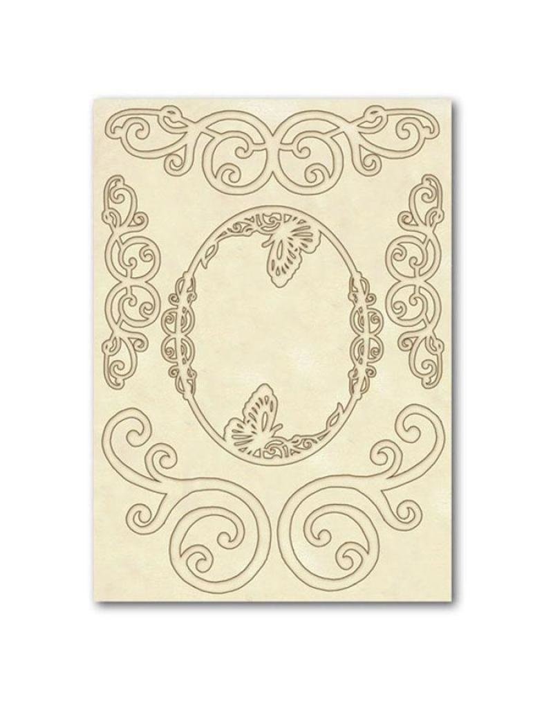 Stamperia Wooden frames A5 size – Volutes