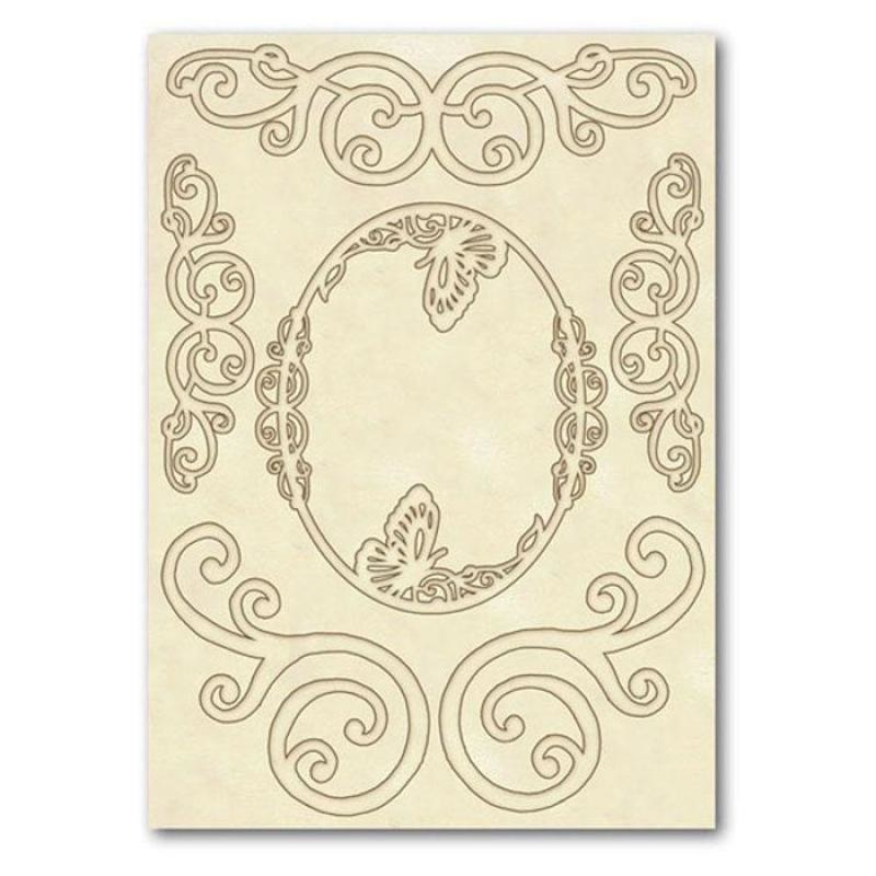 Stamperia Wooden frames A5 size – Volutes