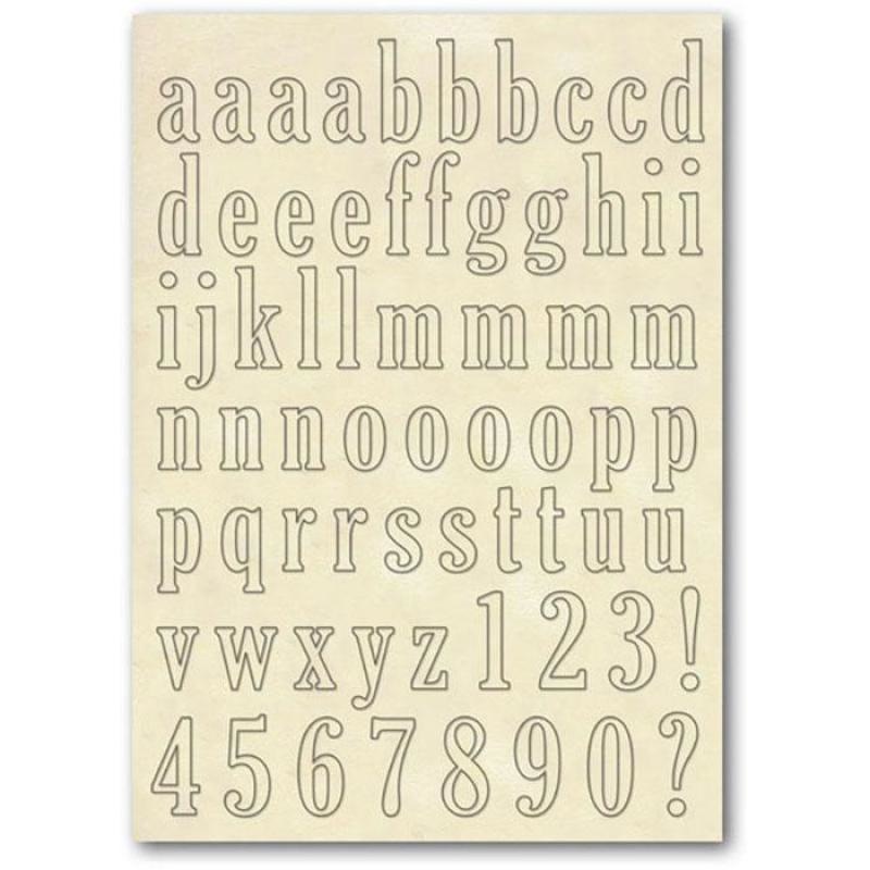 Stamperia Wooden frames A5 size - Lower case Alphabet
