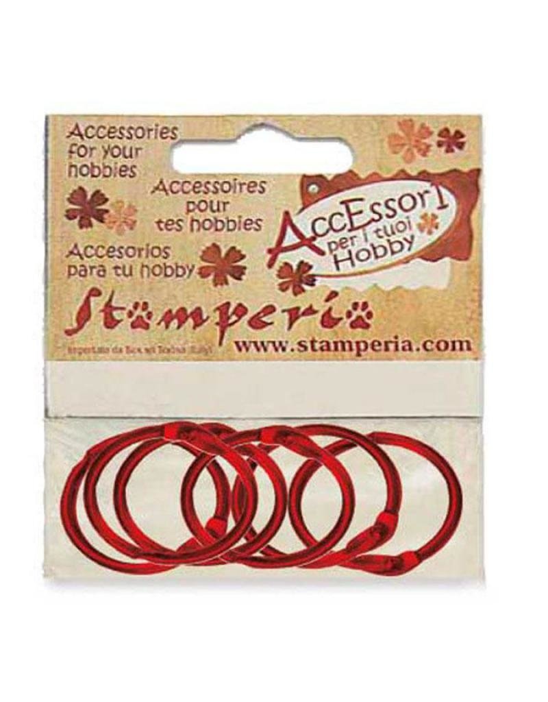 Stamperia 6 packed rings - diam. 3,5 cm.