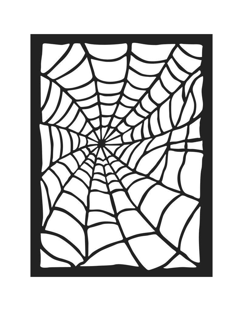 Stamperia Thick stencil cm. 15x20  - Spider web