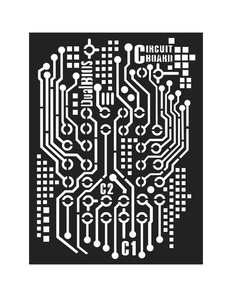 Stamperia Thick stencil cm. 15x20  - Dual bios