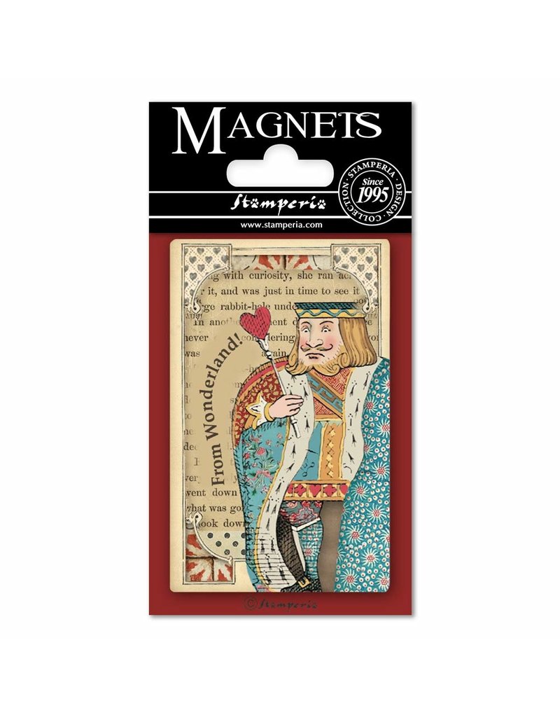 Stamperia Magnet cm. 8x5,5 - Alice Queen of Hearts