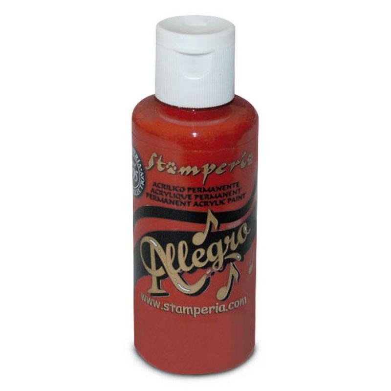 Stamperia Allegro paint 59 ml. Coral red