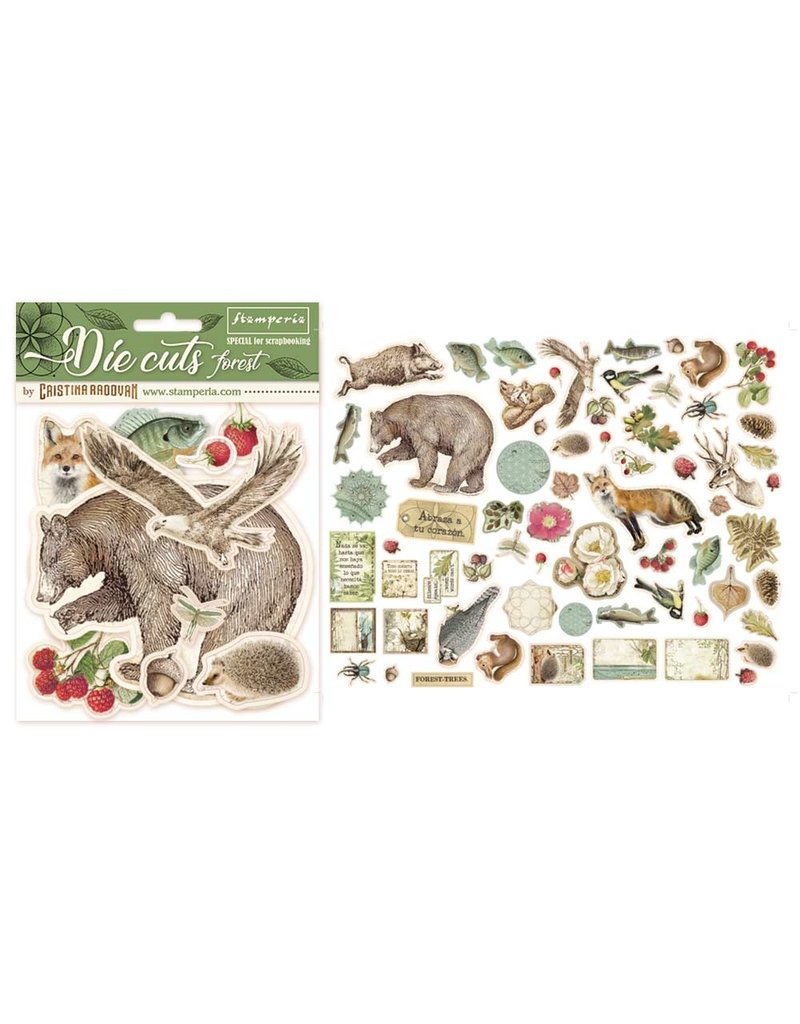 Stamperia Die cuts assorted – Forest