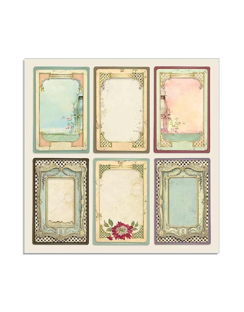 Stamperia Block 22 sheets 30.5x30.5 (12"x12") Single Face Alice