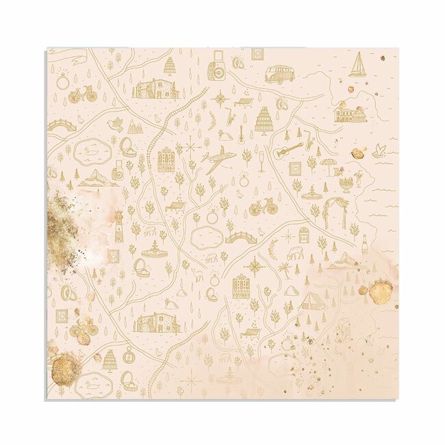 Stamperia Block 22 sheets 30.5x30.5 (12"x12") Single Face Love Story