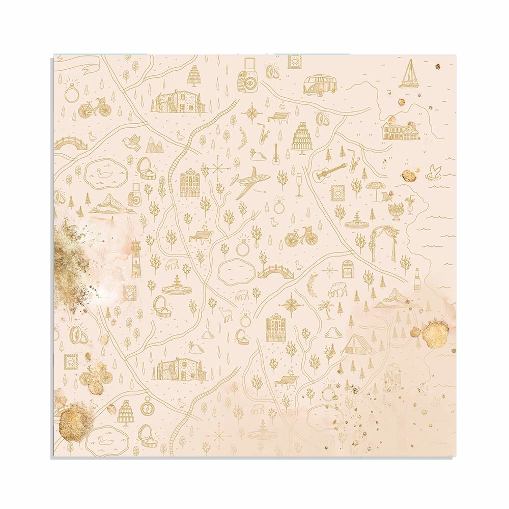 Stamperia Block 22 sheets 30.5x30.5 (12"x12") Single Face Love Story