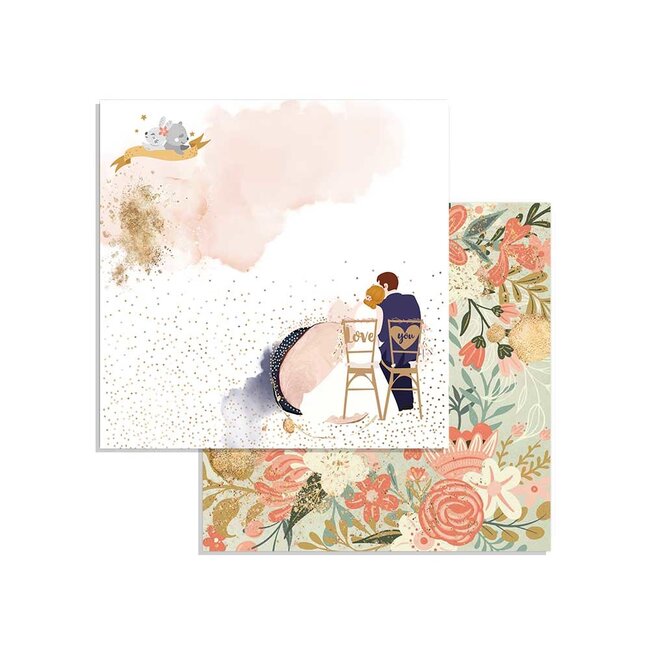 Stamperia Block 10 Sheets 20.3X20.3  (8"X8") Double Face Love Story