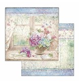 Stamperia Block 10 sheets 30.5x30.5 (12"x12") Double Face Hortensia