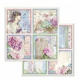 Stamperia Block 10 sheets 30.5x30.5 (12"x12") Double Face Hortensia