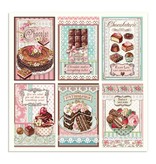 Stamperia Double Face Paper Chocolate cards