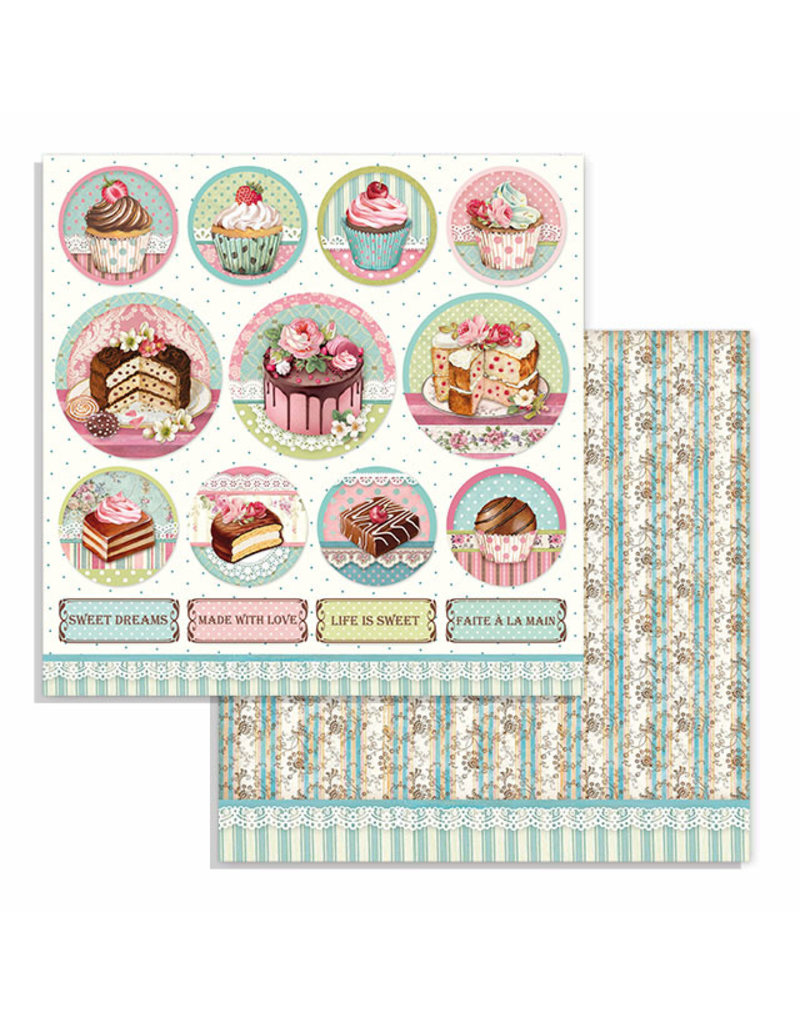 Stamperia Double Face Paper Mini cake rounds