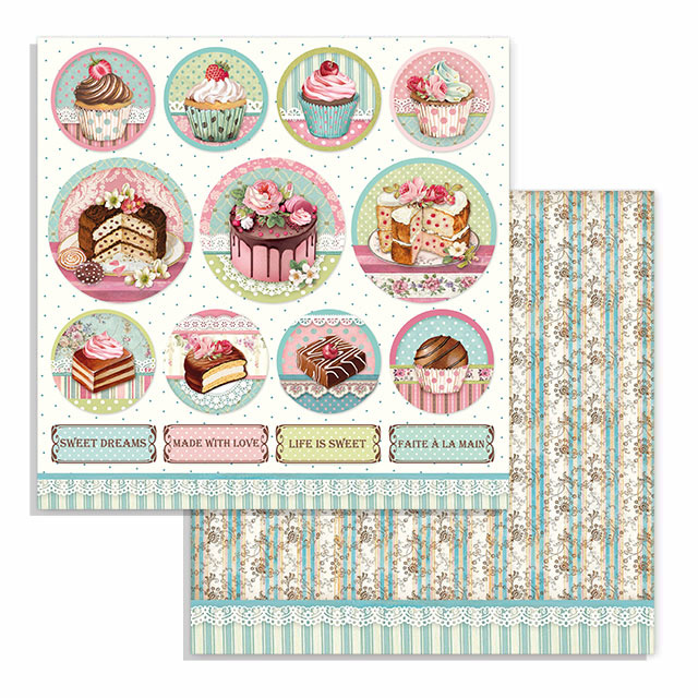 Stamperia Double Face Paper Mini cake rounds
