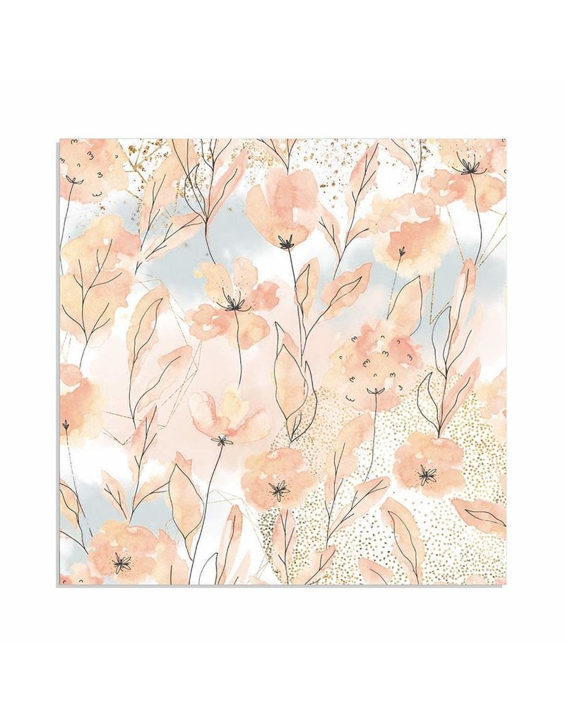 Stamperia Double Face Paper Watercolor flowers