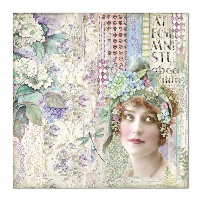 Stamperia Dubbelzijdig Papier Lady