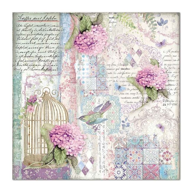 Stamperia Dubbelzijdig Papier Cage and birds