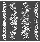 Stamperia Thick stencil cm. 18X18 Borders