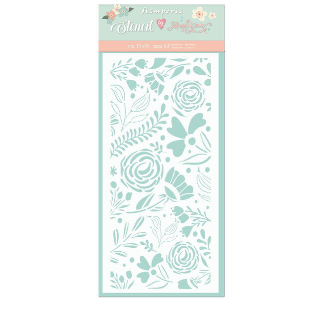 Stamperia Thick stencil cm. 12X25 Big roses