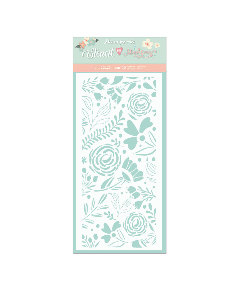 Stamperia Thick stencil cm. 12X25 Big roses