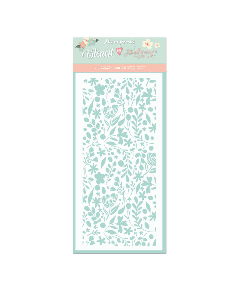 Stamperia Thick stencil cm. 12X25 Small flowers