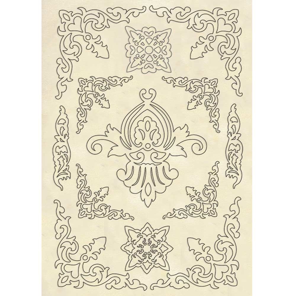 Stamperia Wooden shape A5 - Ornaments