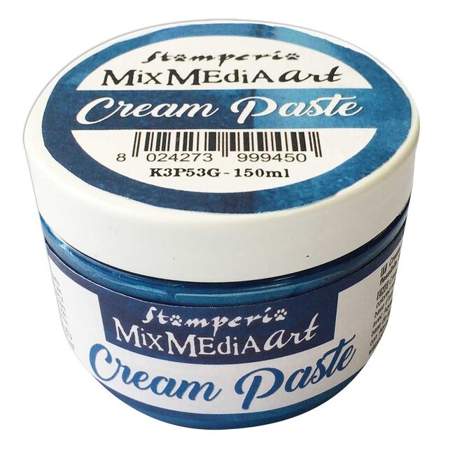 Stamperia Cream Paste metallic 150 ml. Blue