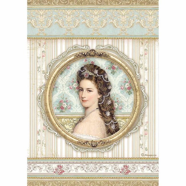 Stamperia A4 Rice paper packed Princess