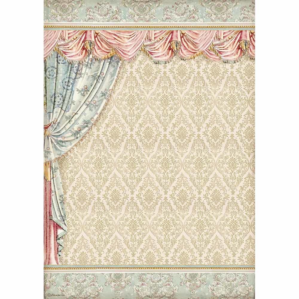 Stamperia A3 Rice paper packed Drapery