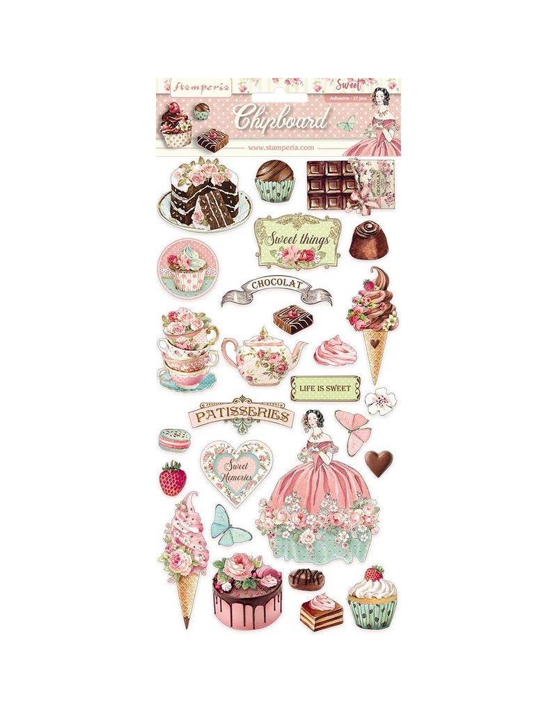 Stamperia Chipboard cm. 15x30 - Sweety