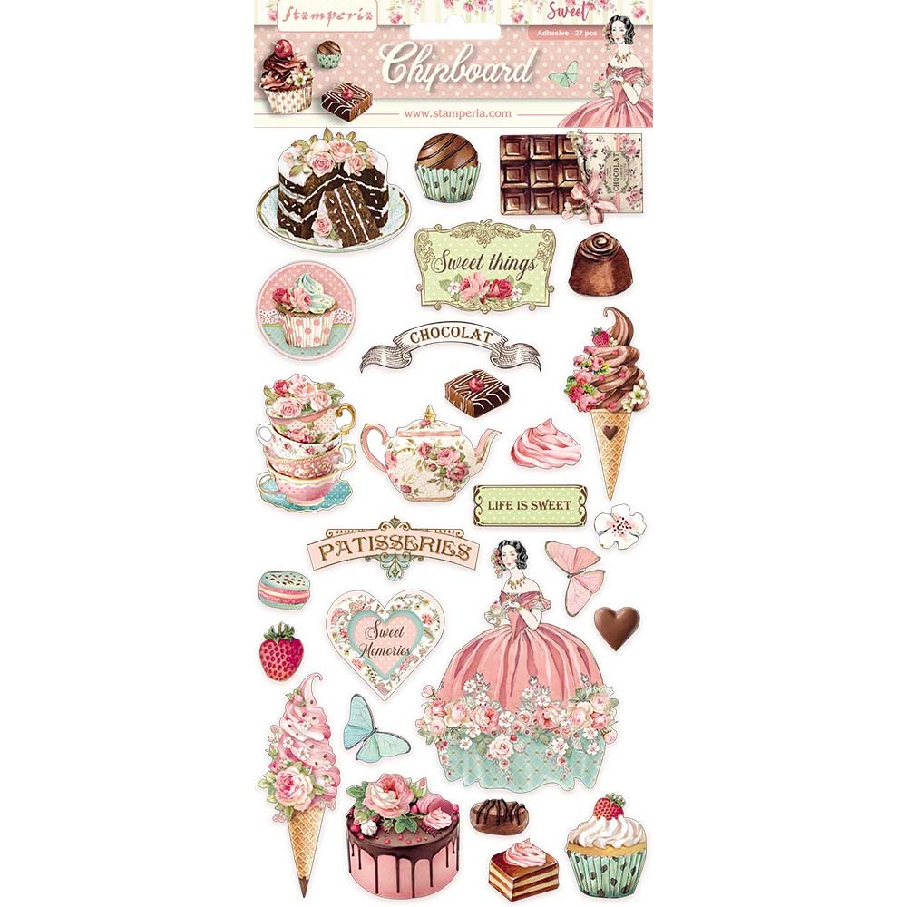 Stamperia Chipboard cm. 15x30 - Sweety