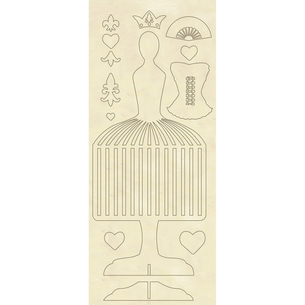 Stamperia Wooden shape cm. 12,5x30 Mannequin